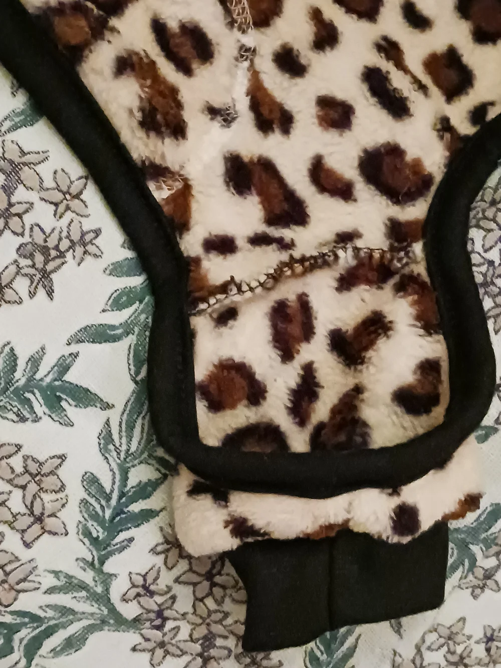 FabDog Animal Print Plush Dog Onesie Fleece Pajamas